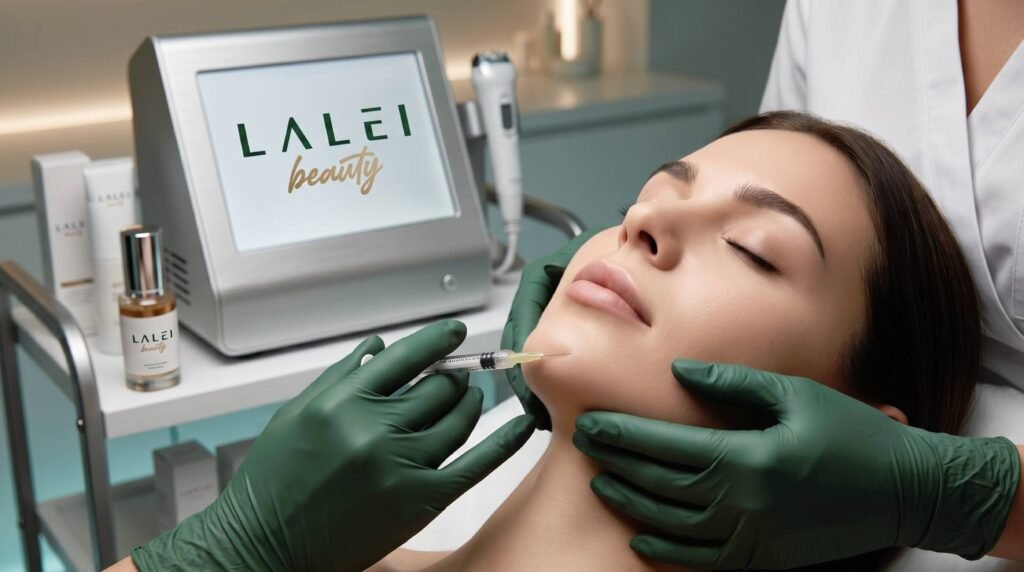 Especialista aplicando tratamiento de estética avanzada y renovación celular en un spa médico de Avon Park.